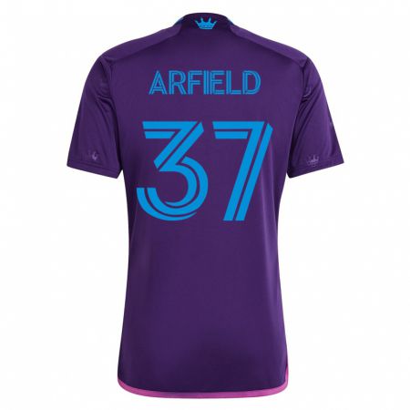Kandiny Herren Scott Arfield #37 Violett Auswärtstrikot Trikot 2023/24 T-Shirt