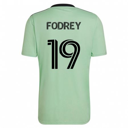 Kandiny Herren Cj Fodrey #19 Hellgrün Auswärtstrikot Trikot 2023/24 T-Shirt