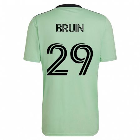 Kandiny Herren Will Bruin #29 Hellgrün Auswärtstrikot Trikot 2023/24 T-Shirt