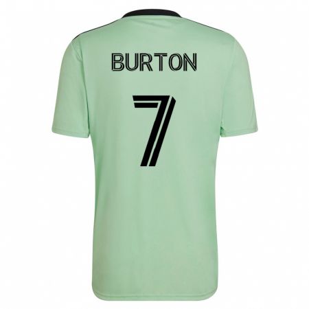 Kandiny Herren Micah Burton #7 Hellgrün Auswärtstrikot Trikot 2023/24 T-Shirt