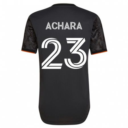 Kandiny Herren Ifunanyachi Achara #23 Schwarz Auswärtstrikot Trikot 2023/24 T-Shirt