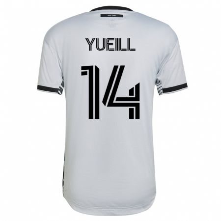 Kandiny Herren Jackson Yueill #14 Weiß Auswärtstrikot Trikot 2023/24 T-Shirt