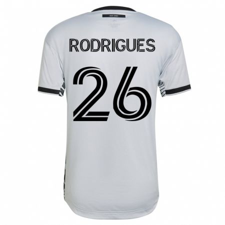 Kandiny Herren Rodrigues #26 Weiß Auswärtstrikot Trikot 2023/24 T-Shirt