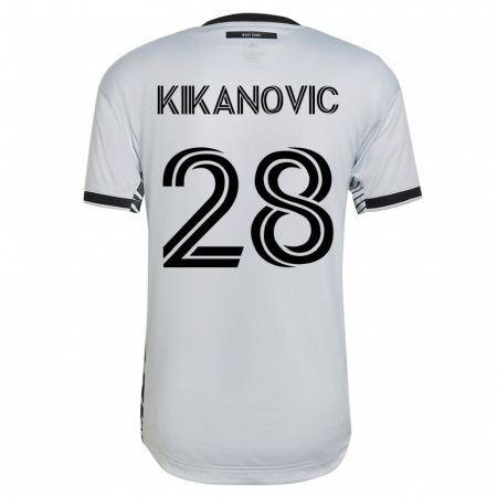 Kandiny Herren Benjamin Kikanovic #28 Weiß Auswärtstrikot Trikot 2023/24 T-Shirt