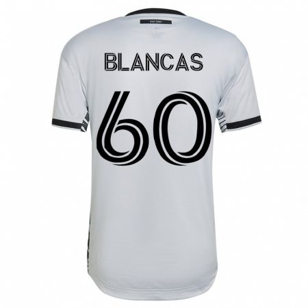 Kandiny Herren Eduardo Blancas #60 Weiß Auswärtstrikot Trikot 2023/24 T-Shirt