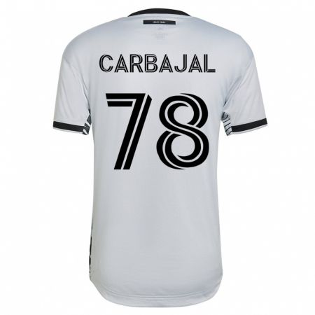 Kandiny Herren Sebastian Carbajal #78 Weiß Auswärtstrikot Trikot 2023/24 T-Shirt