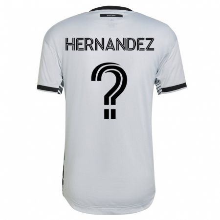 Kandiny Herren Oliver Hernandez #0 Weiß Auswärtstrikot Trikot 2023/24 T-Shirt