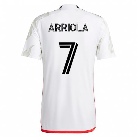 Kandiny Herren Paul Arriola #7 Weiß Auswärtstrikot Trikot 2023/24 T-Shirt