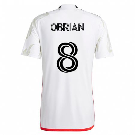 Kandiny Herren Jáder Obrian #8 Weiß Auswärtstrikot Trikot 2023/24 T-Shirt