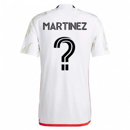 Kandiny Herren Jonathan Martinez #0 Weiß Auswärtstrikot Trikot 2023/24 T-Shirt