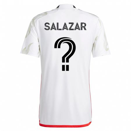 Kandiny Herren Jared Salazar #0 Weiß Auswärtstrikot Trikot 2023/24 T-Shirt