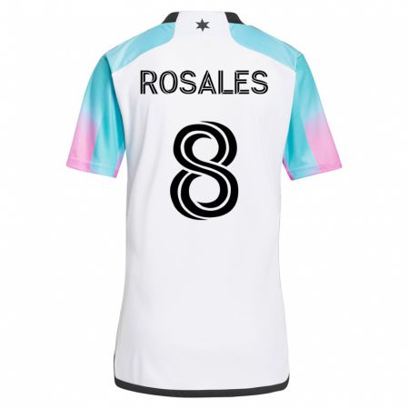Kandiny Herren Joseph Rosales #8 Weiß Auswärtstrikot Trikot 2023/24 T-Shirt
