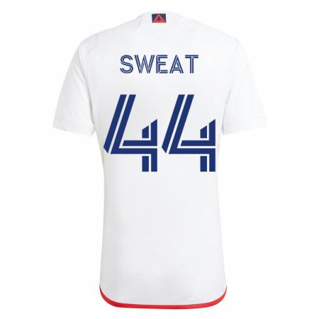 Kandiny Herren Ben Sweat #44 Weiß Rot Auswärtstrikot Trikot 2023/24 T-Shirt