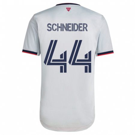Kandiny Herren Max Schneider #44 Weiß Auswärtstrikot Trikot 2023/24 T-Shirt