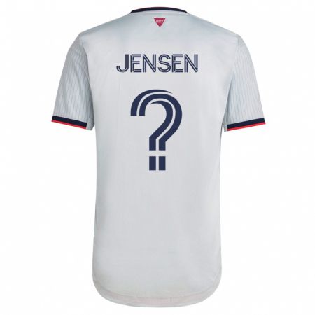 Kandiny Herren Isak Jensen #0 Weiß Auswärtstrikot Trikot 2023/24 T-Shirt