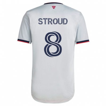 Kandiny Herren Jared Stroud #8 Weiß Auswärtstrikot Trikot 2023/24 T-Shirt