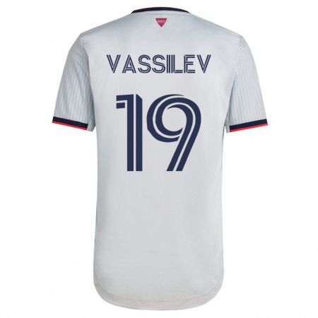 Kandiny Herren Indiana Vassilev #19 Weiß Auswärtstrikot Trikot 2023/24 T-Shirt