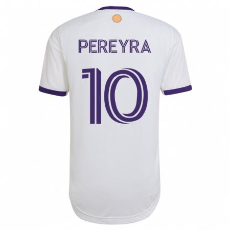 Kandiny Herren Mauricio Pereyra #10 Weiß Auswärtstrikot Trikot 2023/24 T-Shirt