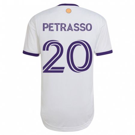 Kandiny Herren Luca Petrasso #20 Weiß Auswärtstrikot Trikot 2023/24 T-Shirt