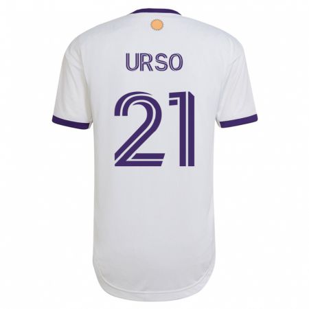 Kandiny Herren Júnior Urso #21 Weiß Auswärtstrikot Trikot 2023/24 T-Shirt