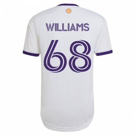 Kandiny Herren Thomas Williams #68 Weiß Auswärtstrikot Trikot 2023/24 T-Shirt