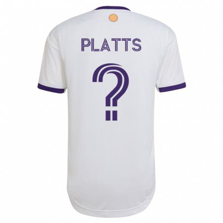 Kandiny Herren Shawn Platts #0 Weiß Auswärtstrikot Trikot 2023/24 T-Shirt