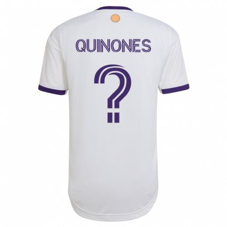 Kandiny Herren Lucas Quiñones #0 Weiß Auswärtstrikot Trikot 2023/24 T-Shirt