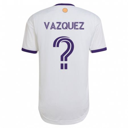 Kandiny Herren Daniel Vazquez #0 Weiß Auswärtstrikot Trikot 2023/24 T-Shirt
