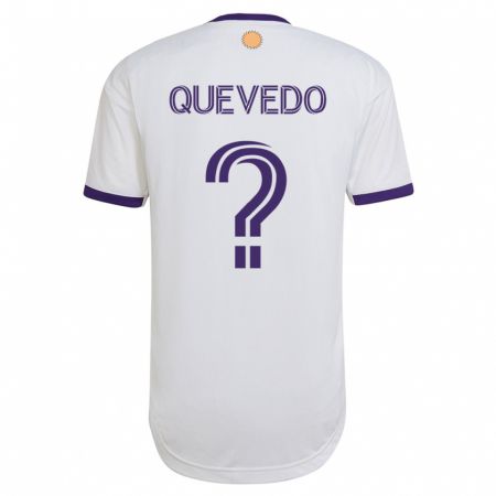 Kandiny Herren Juan Quevedo #0 Weiß Auswärtstrikot Trikot 2023/24 T-Shirt