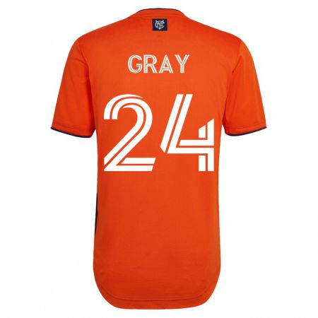 Kandiny Herren Tayvon Gray #24 Schwarz Auswärtstrikot Trikot 2023/24 T-Shirt