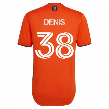 Kandiny Herren John Denis #38 Schwarz Auswärtstrikot Trikot 2023/24 T-Shirt
