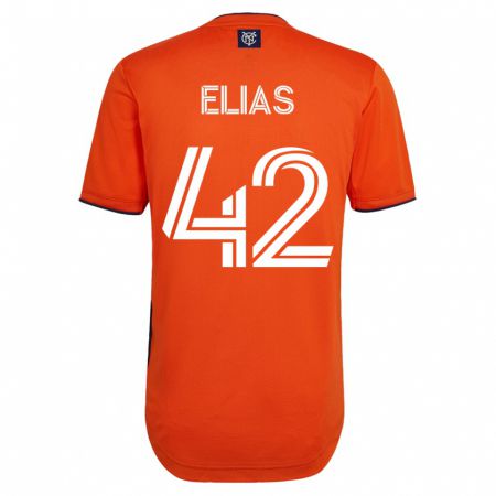 Kandiny Herren Piero Elias #42 Schwarz Auswärtstrikot Trikot 2023/24 T-Shirt