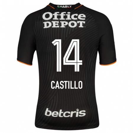 Kandiny Herren José Castillo #14 Schwarz Auswärtstrikot Trikot 2023/24 T-Shirt