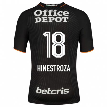 Kandiny Herren Marino Hinestroza #18 Schwarz Auswärtstrikot Trikot 2023/24 T-Shirt