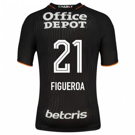 Kandiny Herren Antonio Figueroa #21 Schwarz Auswärtstrikot Trikot 2023/24 T-Shirt