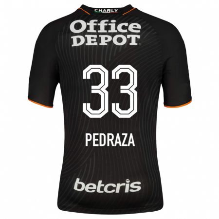 Kandiny Herren Pedro Pedraza #33 Schwarz Auswärtstrikot Trikot 2023/24 T-Shirt