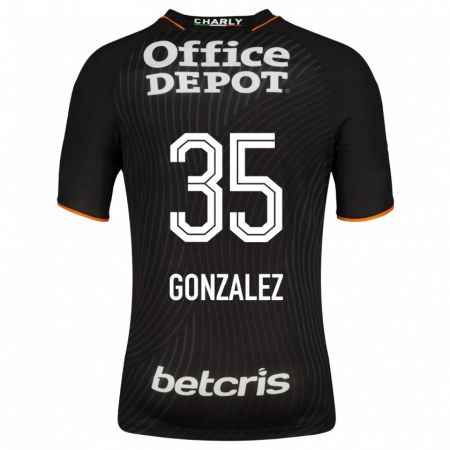 Kandiny Herren Bryan González #35 Schwarz Auswärtstrikot Trikot 2023/24 T-Shirt