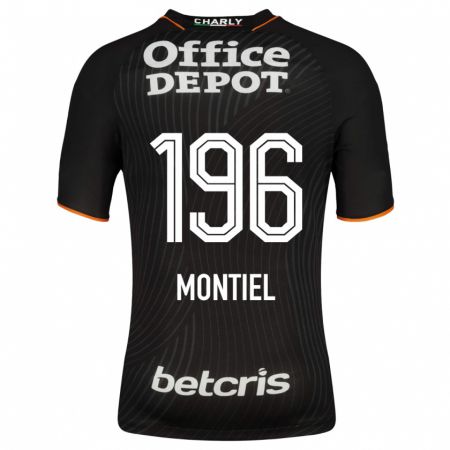 Kandiny Herren Elías Montiel #196 Schwarz Auswärtstrikot Trikot 2023/24 T-Shirt