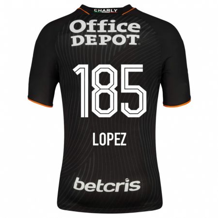 Kandiny Herren René López #185 Schwarz Auswärtstrikot Trikot 2023/24 T-Shirt
