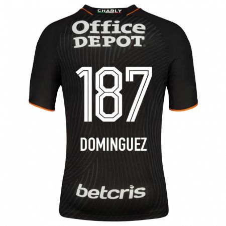 Kandiny Herren Alexéi Domínguez #187 Schwarz Auswärtstrikot Trikot 2023/24 T-Shirt