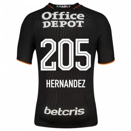 Kandiny Herren Sergio Hernández #205 Schwarz Auswärtstrikot Trikot 2023/24 T-Shirt