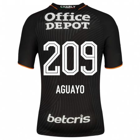 Kandiny Herren Sergio Aguayo #209 Schwarz Auswärtstrikot Trikot 2023/24 T-Shirt