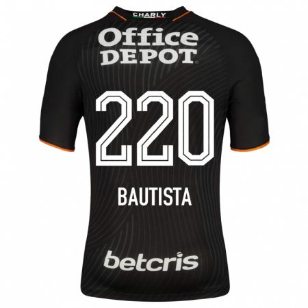 Kandiny Herren Alán Bautista #220 Schwarz Auswärtstrikot Trikot 2023/24 T-Shirt