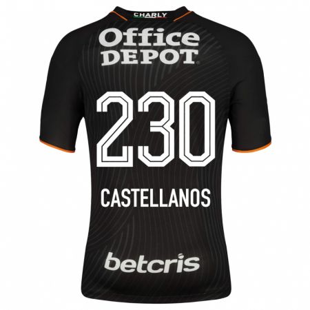 Kandiny Herren Edson Castellanos #230 Schwarz Auswärtstrikot Trikot 2023/24 T-Shirt