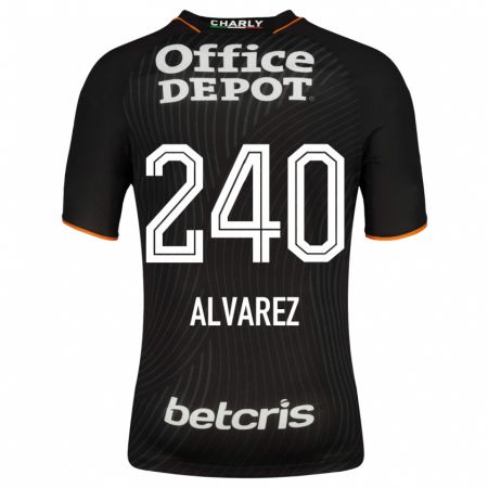 Kandiny Herren Gael Álvarez #240 Schwarz Auswärtstrikot Trikot 2023/24 T-Shirt