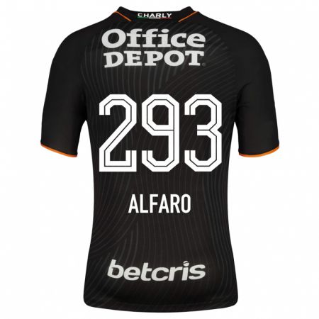 Kandiny Herren Cristóbal Alfaro #293 Schwarz Auswärtstrikot Trikot 2023/24 T-Shirt