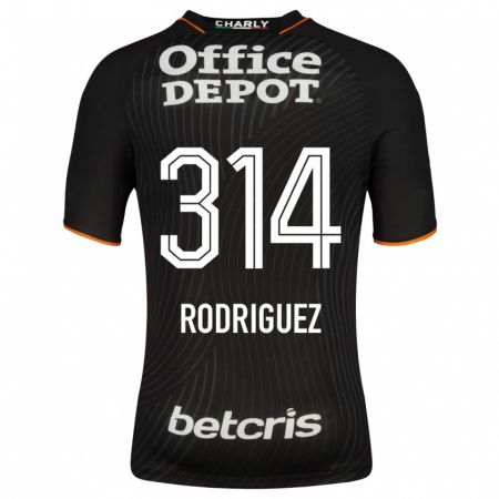 Kandiny Herren Alan Rodríguez #314 Schwarz Auswärtstrikot Trikot 2023/24 T-Shirt