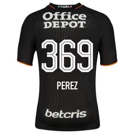 Kandiny Herren Santiago Pérez #369 Schwarz Auswärtstrikot Trikot 2023/24 T-Shirt
