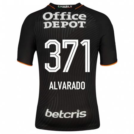 Kandiny Herren Brandon Alvarado #371 Schwarz Auswärtstrikot Trikot 2023/24 T-Shirt