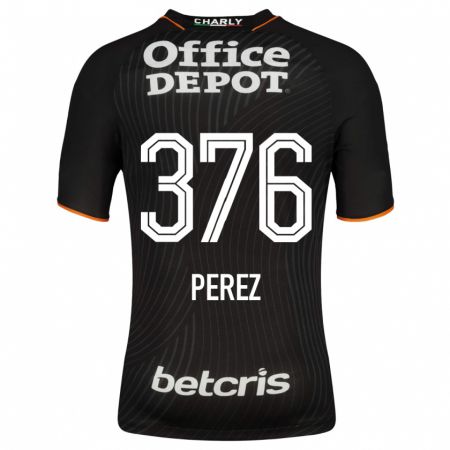 Kandiny Herren Abraham Pérez #376 Schwarz Auswärtstrikot Trikot 2023/24 T-Shirt